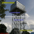 Mould pressing galvanized water tank with 6m steel tower